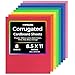 Hygloss Products Corrugated Cardboard in Assorted Colors - 8.5” x 11” Inches Corrugated Bright Sheets - 8 Sheets per Pack