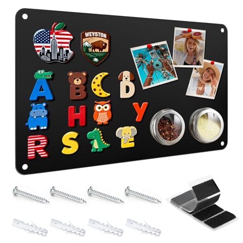 Ya en mundofriki.es: Freyeeti Pizarra Magnética de Pared, Panel Magnético para Imanes, Soporte de Pizarra de Metal para Pared, Acero Inoxidable, 42x30x0.08cm, Para Oficina, Cocina, Nevera o Pared (Negro)