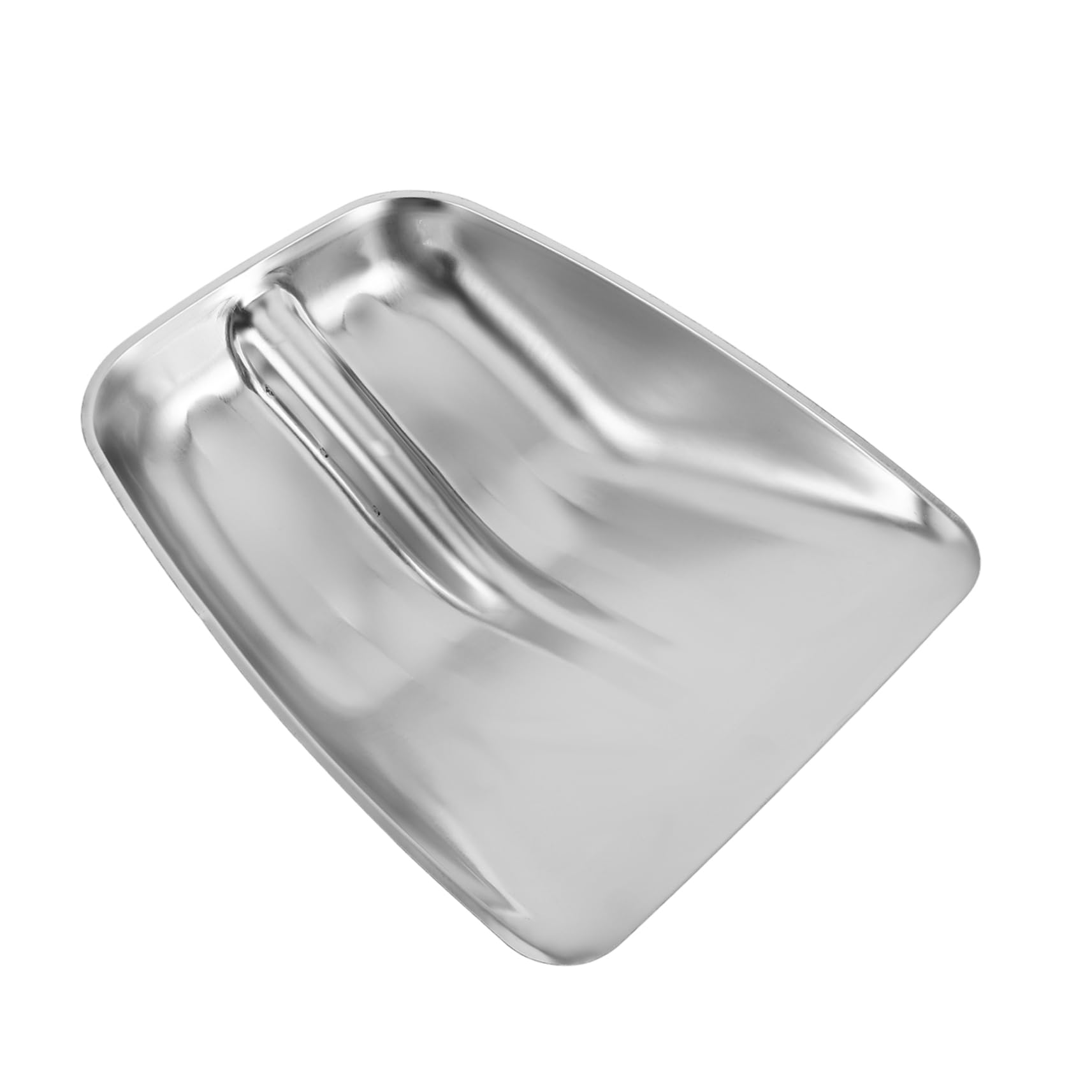 TOPBATHY Testa della Pala in Acciaio Inossidabile per Neve Portatile e Multifunzionale, Design Ergonomico, per Uso Esterno e Movimentazione Cereali