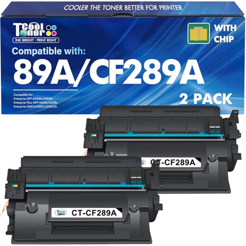 Toner 89A CF289A noir avec puce : la solution aux textes flous sur LaserJet Enterprise M528