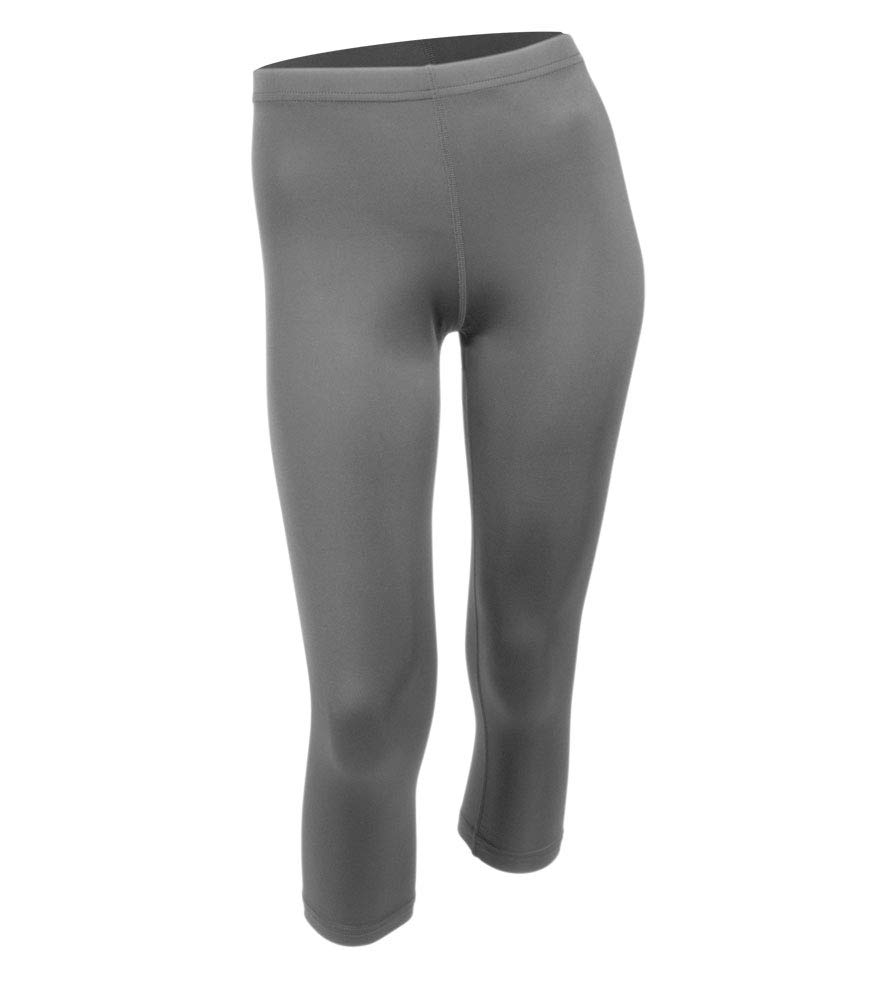 AERO|TECH|DESIGNS | Women's USA Classic Fitness Capris | Compression Spandex Workout Capris | 4X-Large | Charcoal