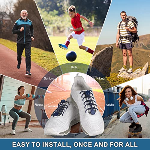 Image of HOMAR Elastic No Tie Shoe Laces Stretch Tieless Shoe Laces for Sneakers No Tie Shoelaces Elastic Laces for Adults and Kids