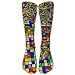 Produktbild Long Dress Socks Soft Rubik's Cube World Football Comfortable Breathable Over-the-Calf Tube