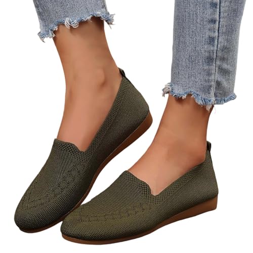 Women's Casual Flat Shoes Comfortable Summer Walking Slip On Ballerina Soft Sole Lightweight Breathable Everyday4