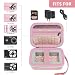 Comecase Carrying & Protective Case for Digital Camera, for CAMKORY/for Kodak Pixpro FZ45 FZ55/for Canon PowerShot ELPH 180/190 / for Sony DSCW800 DSCW830 Cameras for Travel - Pink