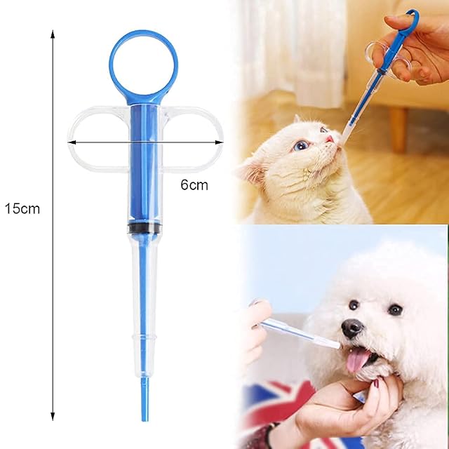Foto 5 de 8 de Houdao Alimentador para Mascotas Seguro Eficaz Jeringa de Punta Suave Reutilizable Dispensador para Mascotas…