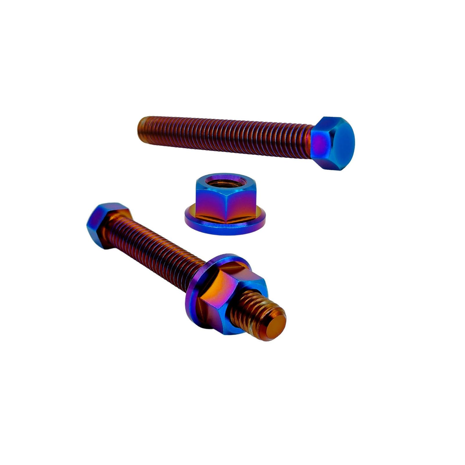 Lot De 2 Vis De Réglage D’essieu En Titane – M8 X 1,25 X 53 Mm, Pour Vélo Et Moto, Avec écrous