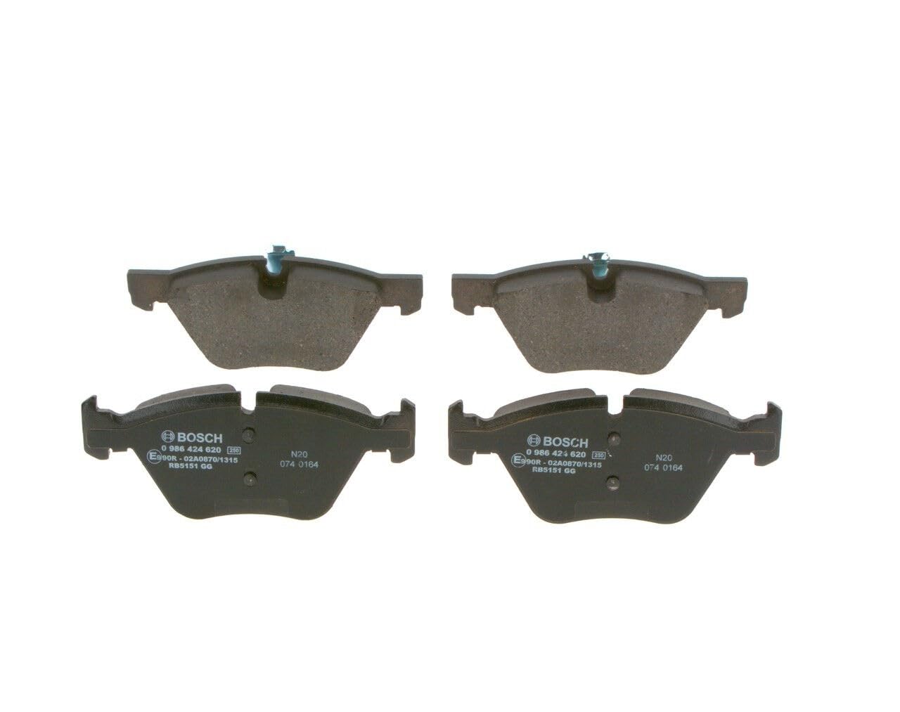 BOSCH Bremsbelagsatz, Scheibenbremse 0986424620