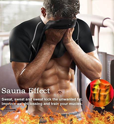 image for TAILONG Neoprene Sweat Suit Weight Loss Shirt Men Exercise Clothes Sau
