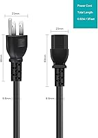 Vista 5 de Cable de alimentación de PC para juegos iBuyPower HP Dell STGAubron CyberpowerPC Skytech Thermaltake, cable de alimentación de repuesto