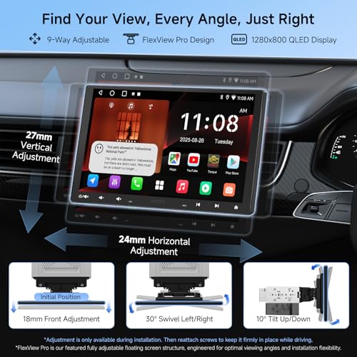 A5L radio para auto con pantalla QLED de 10.1 pulgadas miniatura 2