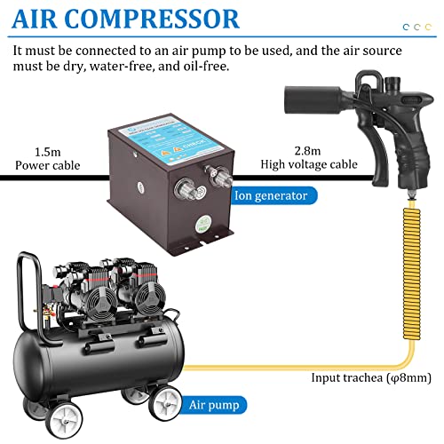 Yuchengtech ZY-188 Ionizing Air Gun Upgraded 7Kv Antistatic Gun Anti Static Air Gun Anti Static Ionizer Static Eliminator + High Voltage Generator thumb #5