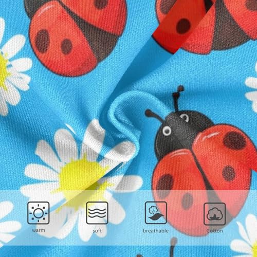Artistic Toddler Underwear Floral 2t Cotton Panties Little Girl Cute Ladybugs Daisy Flowers Blue Briefs Underpants3