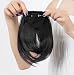 LAY Fashion 8"(20cm) Bangs Clip in Hair Extensions Front Neat Bang Fringe One Piece Striaght Hairpiece Accessories(Natural Black)