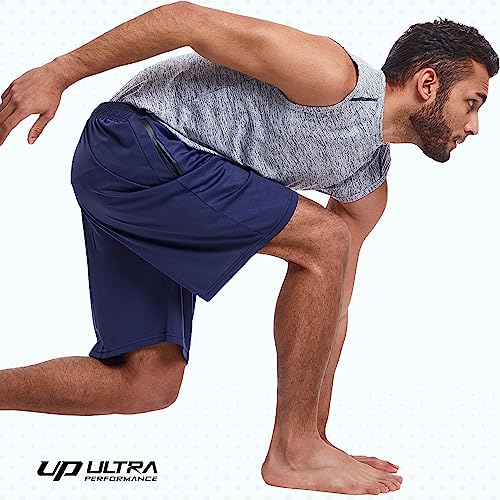 Ultra Performance Mens 5 Pack Athletic Running Shorts, Basketball Gym Workout Shorts For Men With Zippered Pockets #TOP2