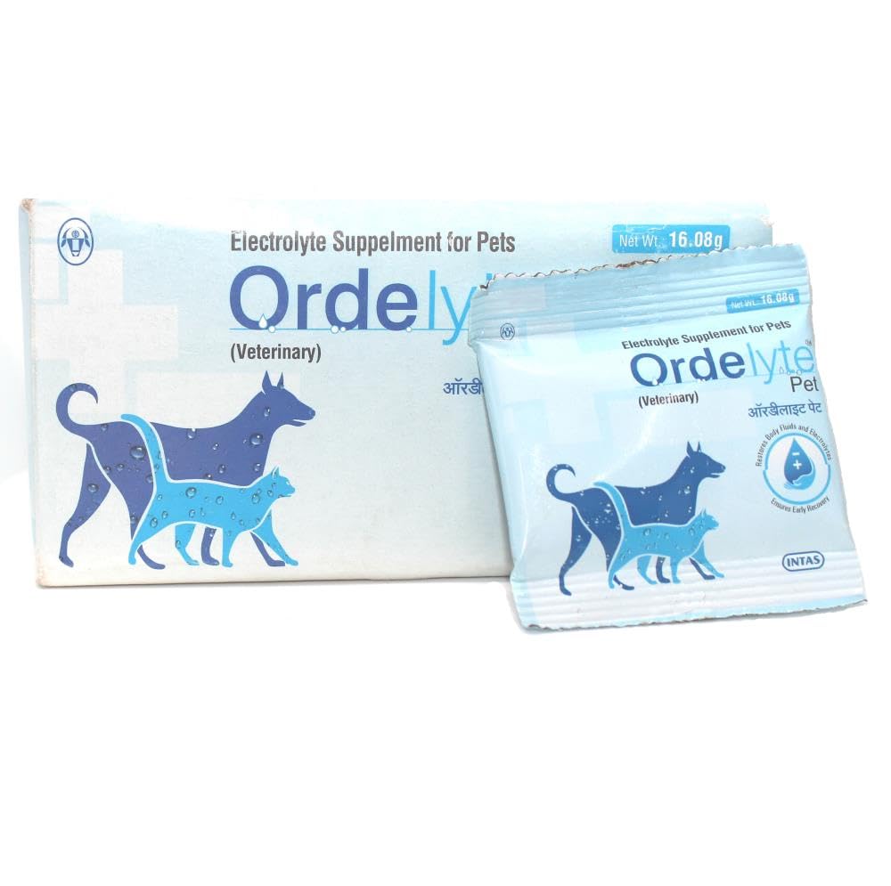 ROTZ Ordelyte Electrolyte Supplement for Dogs & Cats 16.08g (Pack of 5) by Intas (B0CZJ3S3D5) Amazon Price History, Amazon Price Tracker