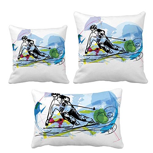Housse de coussin de ski acrobatique aux finitions soignées DIYthinker