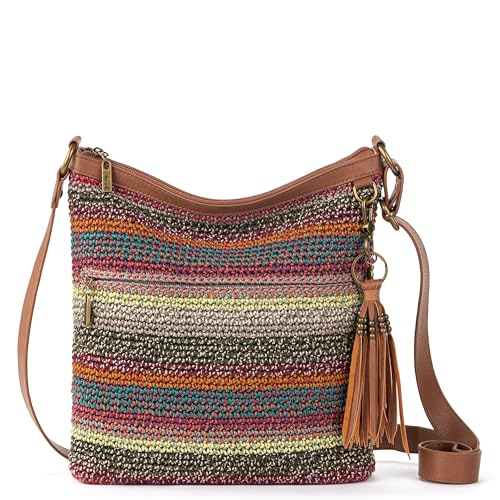 Image of The Sak Lucia Crossbody Bag in Crochet, Convertible Purse with Adjustable Shoulder Strap