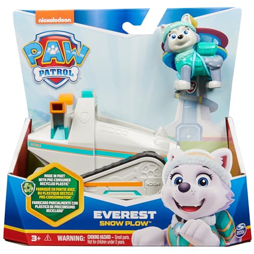 Image of Paw Patrol , Everest Snow Plow Vehicle 2024, Everest Vehicle and Figure, Kids Games, 3+ Years, Multicolor