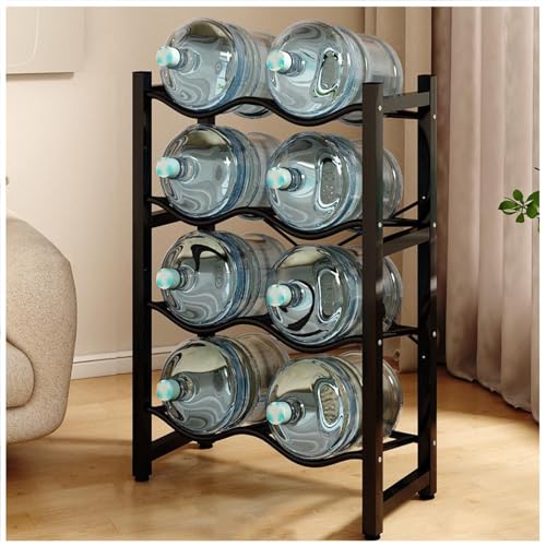 Robuster Wasserkrugständer, Stabiler Flaschenhalter Für Büro, Zuhause, Garage, Restaurant, Spenderständer, Ablage, Platzsparende Küchenablage. Schwarz, 33 × 61 × 108 cm