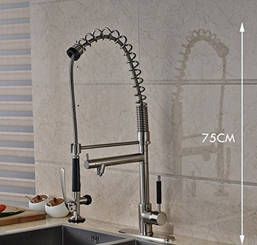 Robinet de cuisine eau chaude et froide pour grand évier de maison