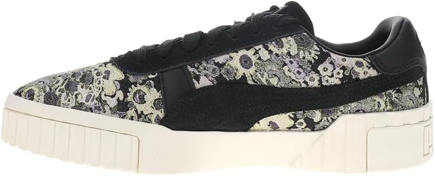 PUMA Womens Cali Og Dark Floral Lace Up Sneakers Shoes Casual - Black