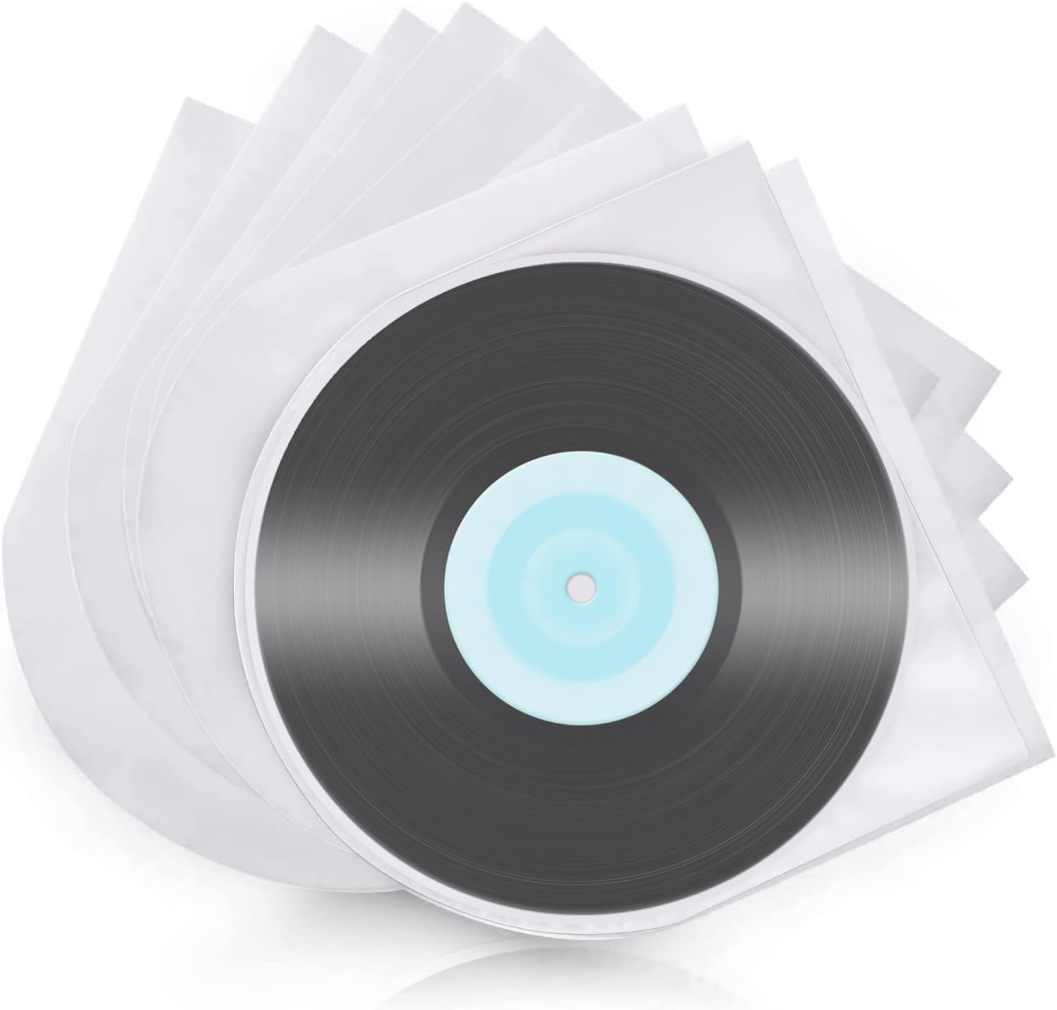 Custodia Vinile 100 Pièces Buste Vinili Buste per lp Pochettes de Protection Pour Disque Vinyle Antistatiques Plastique