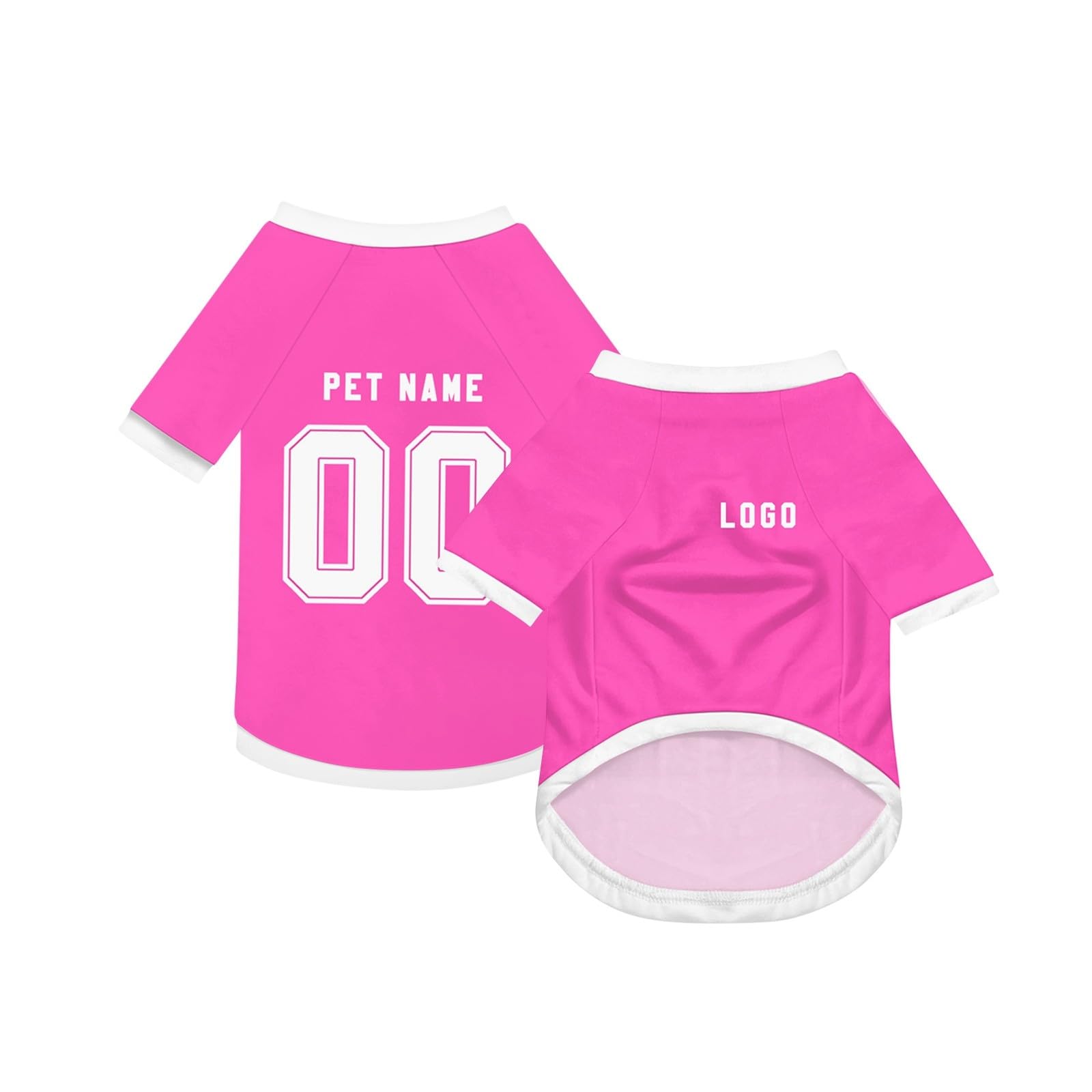 Custom Dog Shirt Number Name Printed Summer Basic Vest Puppy Breathable T-Shirt Pet Short Sleeve Tank Top Clothes for Large Medium Small Dogs and Cats