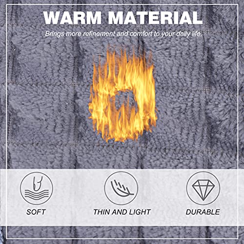 FARUTA 1 x Badezimmer-WC-Sitzpolster WC-Sitzkissen mit Reißverschluss-Wärmer, weicher WC-Sitzbezug, rund, länglich, waschbar und bequem Bezug-Pads (Farbe: grau) – Bild 8