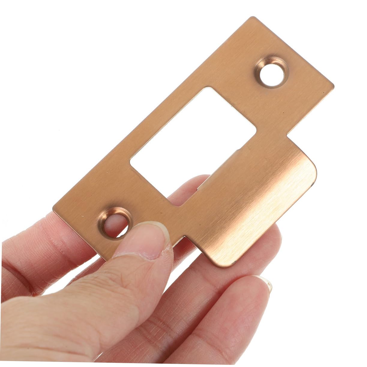 HOMSFOU 16 Ensembles Plaque de Renforcement Inoxydable pour Serrure de Porte Kit Plaques de Gache et Vis Compatible avec Divers Systèmes de Verrouillage