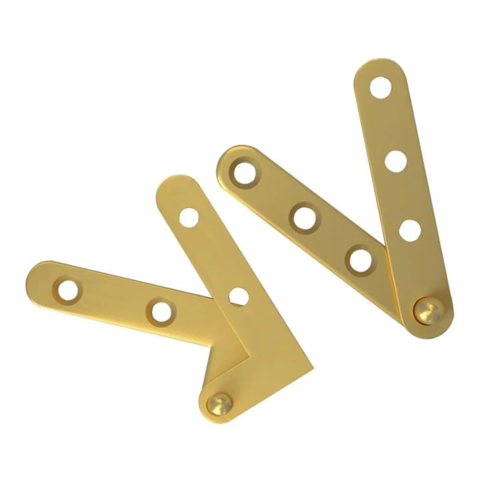 Charnière en cuivre haut et bas pour porte en bois avec vis | Lot de 2