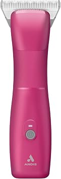 Andis 562772 Emerge Cord/Cordless Detachable Blade Pet Hair Clipper with #30 Wide Ceramic Edge Blade, Powerful Motor, Smooth Finish, Pink