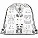Mochila con cordón, diseño de osos de peluche, con diseño de animales y vida silvestre