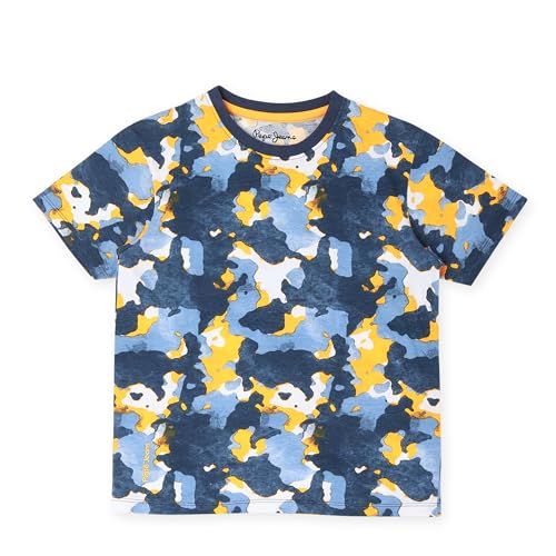 Image of Pepe Jeans Boy's Regular Fit Crew Neck Printed T-Shirt