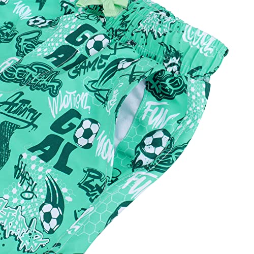 ESTAMICO Boys' Quick Dry Beach Swim Trunk Printed Board Shorts with Pockets4