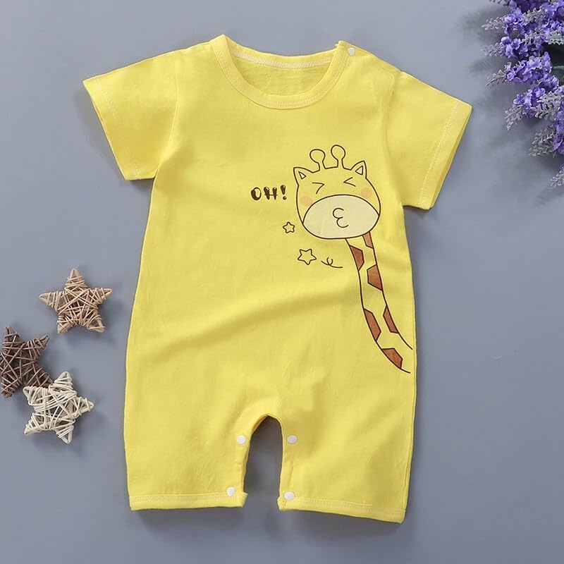 Image of Bold N Elegant Newborn to Toddler Baby Boy Cotton Tiger Cartoon Mustache Print Party Romper with Bowtie Little Gentleman Dress for Babies
