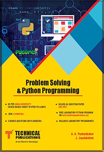 Problem Solving & Python Programming for BE Anna University R17 CBCS (I-COMMON - GE8151) view 2