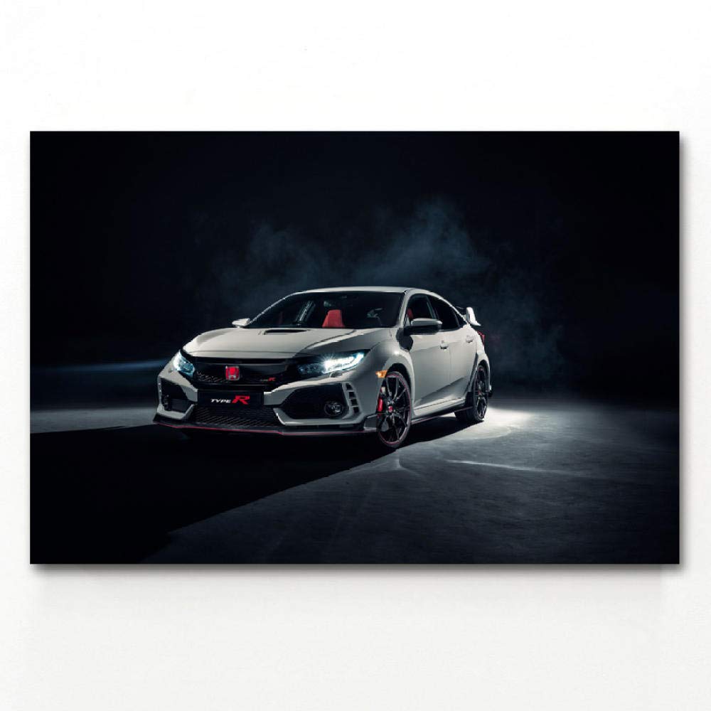 Amazon.co.jp: HDホンダシビックタイプRスポーツカー車両ポスターと