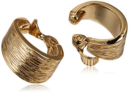 Image of Anne Klein Women's Hoop Earrings, Layered Statement Fashion Jewelry for Everyday and Evening Wear