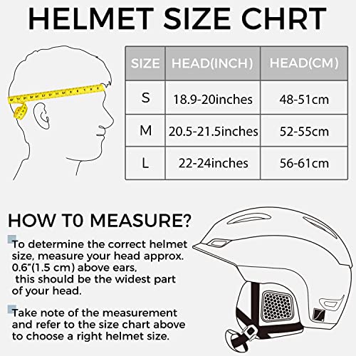 Dbio Snowboard Helmet, Ski Helmet For Adults-With 9 Adjustable Vents, Abs Shell And Eps Foam, Snow Helmets For Men And Women #TOP4