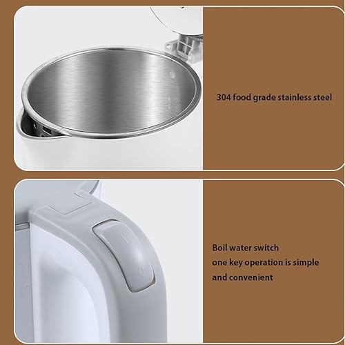 Miniatura 4 de OLOTU Hervidor de té eléctrico Hervidor eléctrico 1500w Caldera de agua fría al tacto Caldera de agua caliente interior de acero inoxidable Caldera