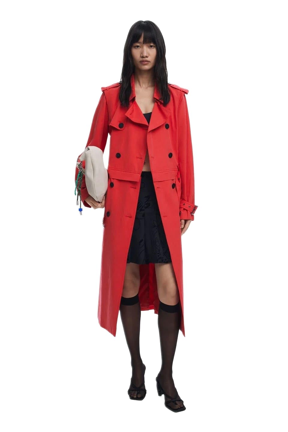 Desigual TRENCH_MULTIRED, 3092 ROJO, L