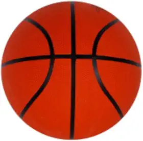 Bola de Basquete Oficial, Tamanho Padrão, Laranja e Preta, para Treino e Jogo Profissional