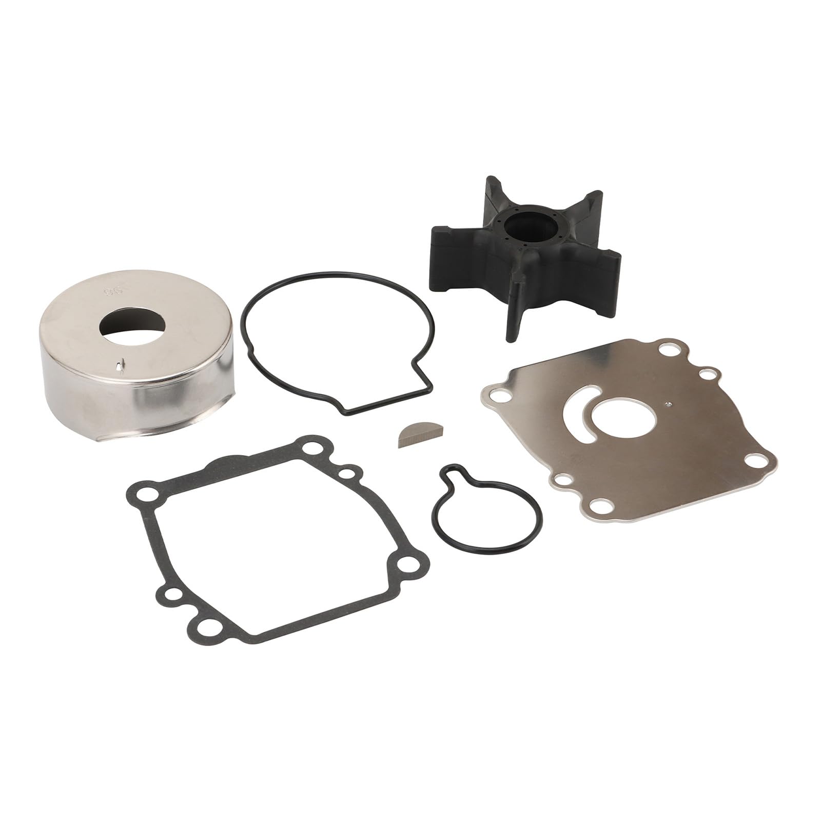 17400-92J00 17400-92Z02 17400-92J01 Parti ricambio per pompe per motori marini DF90T DF100T DF115T DF115 DF140T DF140Z, pacchetto guarnizioni piastra tazza girante per la cura raffreddamento