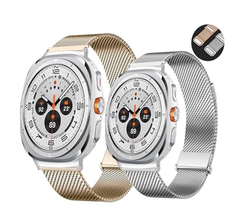 Stainless Steel Strap For Samsung watch 7 Ultra 47mm strap Milanese Strap for GALAXY WATCH 7 ULTRA Curved End Strap Accessories2