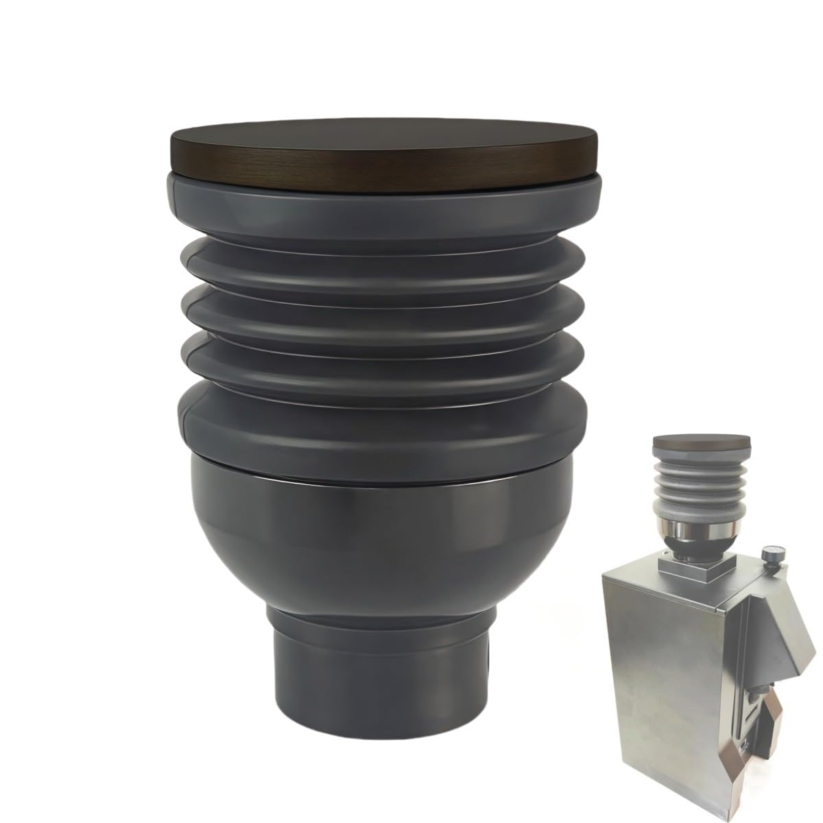 Macinacaffè monodose per tramoggia con coperchio in legno di noce, cestino in silicone da 140 g per smerigliatrici Eureka, strumento di pulizia per casa e bar