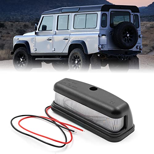 njssjd Luz de matrícula LED blanca para Land-Rover Defender 90110130 1990-2016 Serie 2 2A 3 OEM # BA9715, XFC100550LED, XFC100550, PRC7255