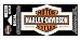 HARLEY-DAVIDSON Long Bar & Shield Decal Orange, Small Size Sticker D3121