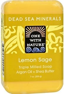 ONE WITH NATURE, Dead SEA BAR SOAP,LMN SAG 7 OZ EA 1