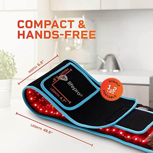 Lifepro Red Light Therapy Belt - Near Infrared Light Therapy & Red Light Therapy for Body, Relaxing Muscle, Inflammation, Improve Circulation - Infrared Therapy or Infrared Light Therapy Device 6 5109Vdk3FXL. AC
